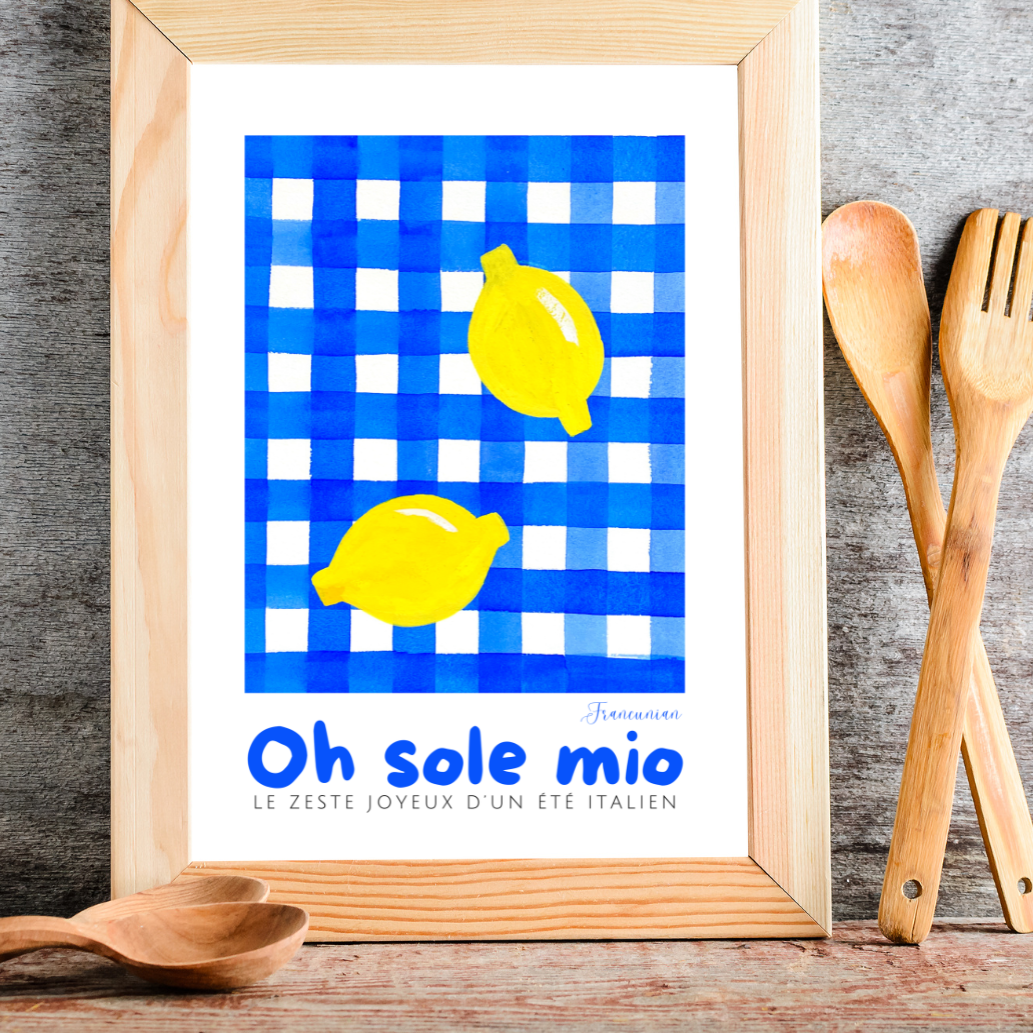 Oh sole mio illustration artisanale