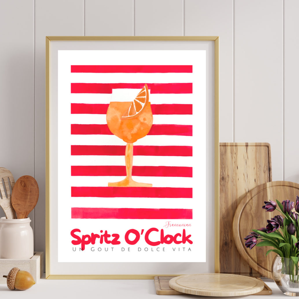 Affiche Spritz o clock