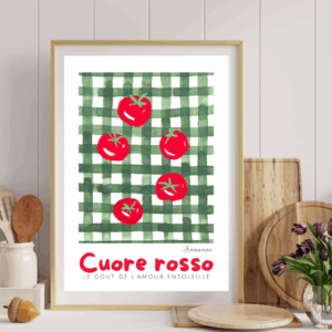 Cuore Rosso illustration artisanale