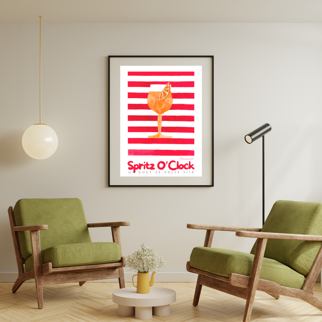 Spritz illustration artisanale