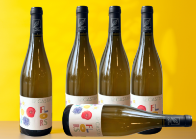 Etiquette de vin Cuvée Flors, Floréal Bio Domaine Castan